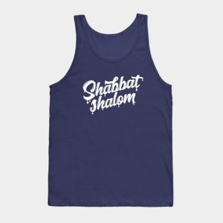 Shabbat Shalom Drip Tank Top